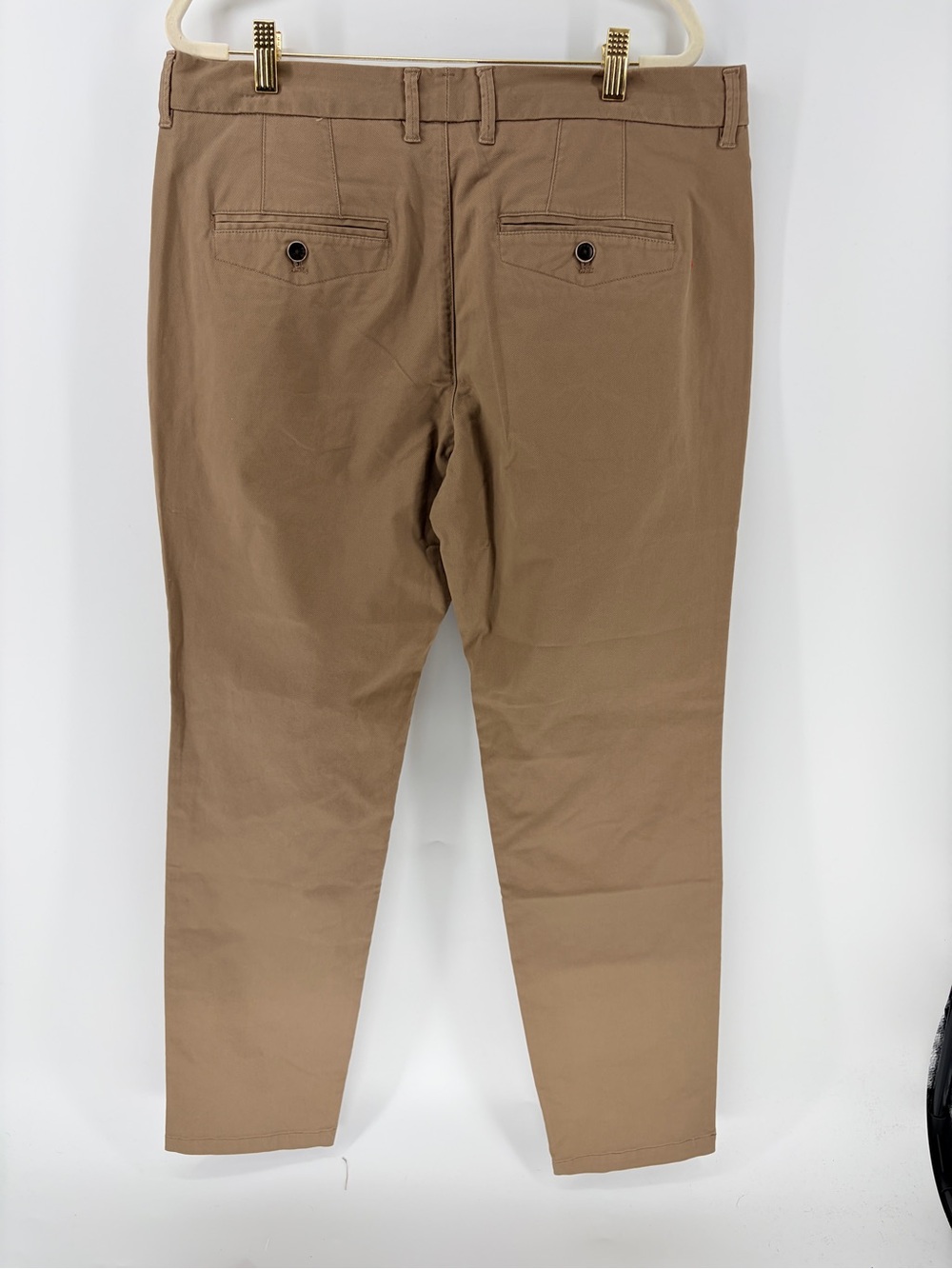 Men’s Perk Feel Good Chinos Dark Khaki Slim Fit Stretch 35x32 - Picture 6 of 12